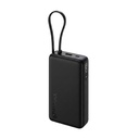 Xiaomi Power Bank 5i 20000mAh 67W Turbo Charging PD 3.0 & PPS Reg. 124; in- Zbudowany kabel 124; 12 Ochrona warstwy 124; Digital Digital Display Reg. 124; Triple Output Ports: 124; Obsługuje Laptop, Tablet, Telefon, Earbud (Jet Black) - 2026 Nowy start