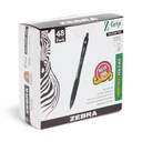 Zebra Pen Z- Grip Retractable Ballpoint Pen, tusz czarny, 1,0mm, 48 opakowań luzem