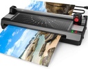 Laminator do A3 / A4 / A6, YE381 13inch Termalna i Zimna Laminacja Maszyna dla Nauczyciela Szkoły Office Home Użyj z 50 Pouchów, Przycinacz papieru i rounder narożnik