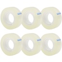 OWLKELA 6 Rolls Taśmy przezroczyste Repeals, Clear, 0,7 "x 1000"