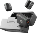 DJI Mic Mini (2 Transmitery + 1 Odbiornik + ładowarka kołyska), Ultra Light, Szczegóły audio, 48 Godziny użytkowania, Anulowanie hałasu, Auto Limit, Bezprzewodowy mikrofon / iPhone / Android, Vlog, Streaming