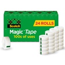 Scotch Magic Tape, niewidoczne, Home Office Supplies and Back to School Supplies for College and Classroom, 24 Rolls