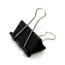 DSTELIN Duże spoiwa klipy 1,6- Inch (24 opakowania), Big Paper Clipps Clips for Office Supplies, 1,6- Inch / 41mm Szerokość, 0,7- Inch / 18mm Pojemność, czarny