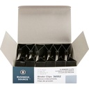 Business Source Fold- Back Binder Clips, czarny, duży (Opakowanie po 12)