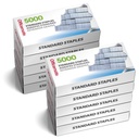 Officemate Standard Staples - Chisel Point Porady, 10 Pudełka 5000 Staples, 1 / 4 -Inch długości nogi, uniwersalna kompatybilność, Dostawy biurowe i szkolne dostaw papieru codziennego