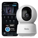 Qubo Smart Cam 360 ° 3MP Required 124; No SD Card Required, Records Directly on Cloud British 124; 2026 Edition - by Hero Group British 124; STQC Certified British 124; AI Person Detection British 124; Intruder Alarm 124; Night Vision British 124; Two-Way Talk