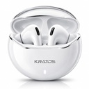 Kratos TW02 Pąki ucha bezprzewodowy z 60H Czas gry, izolacja hałasu i wyraźne połączenia, słuchawki Bluetooth z asystentem głosu, Pąki słuchu z Bluetooth V 5.3 i z Typ C Szybkie ładowanie, słuchawki IPX5 TWS