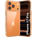 TheGiftKart Ultra- Hybrid Crystal Clear Back Case Pokrywa dla iPhone 17 Pro Hazard 124; Shockproof Design Design 124; Hard Back Cover Case dla iPhone 17 Pro (PC & TPU, Transparent)