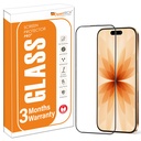OpenTech ® Military- Stopień temperowane szkło Ochraniacz ekranu Kompatybilny dla iPhone 17 z krawędzią do pokrywy Edge - Przyjazny dla przypadku, Antyscratch i Bubble wolnego zestawu instalacyjnego (6.3 Inches)
