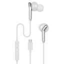 Zebronics Type- C Wired Earphone, in- Line MIC, Deep Bass, 1,2m Kabel, 10mm Neodymium Driver, Lekka waga, in- Ear Design, Kompatybilny z Mobile, Tablet, Laptop (Br C, Biały)