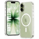 DIZORO Crystal Clear Magnetic kompatybilny z iPhone 17 Case z anty- żółty anty- Scratch Shockproof przezroczyste pokrycie