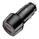 Boat 55W Ładowarka samochodowa z Dual Port USBA i USB- C; Obsługuje QC, PD & PPS Zaawansowane protokoły ładowania 124; 12- Warstwa warstwa Smart IC Ochrona 124; Kompaktowy, Lekki, Ciepła i Scratch odporny (Carbon Black)