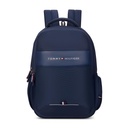 Tommy Hilfiger Joshua Polyester Unisex 15 Inch Laptop Backpack - Navy Nether124; 21 Ltr Pojemność 124; Wyściełana i regulowana taśma 124; Odporny na wodę 124; 3 Płyty do przechowywania 124; Butelka do wody Nethernetowid 124; Uchwyt kabla USB Pocket