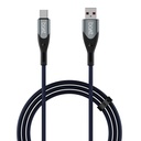 Boat typ A do C 65W Kabel szybkiego ładowania z 480 Mb / s Transfer danych, Beztanglowy Kabel w Premium Nylon Braided Design & Trwała Aluminiowa Alloy Shell (Electric Blue)