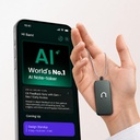 neosapien Indie pierwszy AI Wearable, Neo 1 - Meeting Notetaker for Offline & in- Person Conversations - Smart Summaries, to- Dos and Reminders (Gunmetal)