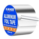Taśma z folii aluminiowej, 3in x 65ft 3.9Mil, Heavy Duty HVAC Taśma