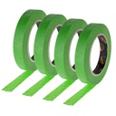 Dura- Gold Green Automotive Masking Tape 3 / 4 "(0,7" x 55 jardów), 4 rolki