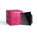 HomeMate ® Wi- Fi Smart 4 Gang Touch Switch (Czarny, Pack of 1) 124; Brak Hub wymagane 124; Pracuje z Alexa, Assistant & Siri
