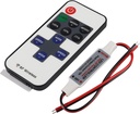 Mini RF LED Dimmer z Jack 5V 12V 24V DC jednokolorowy kontroler światła 11 Klucz bezprzewodowy zdalny 12A Prędkość jasności Regulacja dla 2835 3528 5050 LED Strip