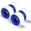 VOTMELL 4 Rolls 3 / 4 Inch (W) X 520 Inches (L) Taśma teflonowa do plemników, PTFE uszczelnienie gwintowane, uszczelnianie rur, głowica prysznicowa - biały
