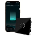 CONBRE SW1 Wi- Fi Smart Modular Touch Switch for Home automatyzacja, Monitoring energii, pilot zdalnego sterowania 124; Nadaje się do gizer, AC i innych urządzeń do 24A i 500W 124; Kompatybilny z Alexa & Siri (czarny)