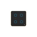 HomeMate Smart Switch Board: 4 x Switch Module (Czarny, Pack of 1) 124; Brak Hub wymagane 124; Kompatybilny z Alexa, Assistant & Siri