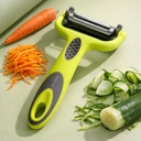 Go Store 3- in-1 Stal nierdzewna Wegetable & Fruit Peeler 124; Proste, Serbowane i Julienne Blades Between 124; Sharp wielofunkcyjny Peeler do kuchni, Sałatki, Garnishing & Profesjonalne