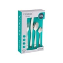 Viers Premium International 18 / 0 Stal nierdzewna sztućce Pudełko upominkowe Zestaw 16 szt. 124; Luksusowa łyżka, Widelec, Knife zestaw do stołu jadalnego i korzystania z kuchni 124; Rustproof Food Stoły klasy