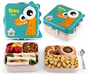 3- Computer Stal nierdzewna Obiad Box - Izolowane, Leak- Proof & BPA- Darmowe Bento Box z Tray, Spoon & Container do szkoły, Biuro, Podróże - 1120ml + 70ml, Zielony