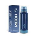 Milton Taurus 600 Thermoware Steel, Wewnętrzna stal nierdzewna, PU Izolowane, Nieszczelna butelka wody dla dzieci szkolnych, Biuro, Gym, Łatwy do przenoszenia uchwyt, 560 ml, Ciemny niebieski