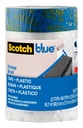 ScotchBlue Pre Plastic Paints Tape, 24 in x 30yd, Tape & Masking Film Połączony w jednym produkcie, Static Cling zatrzymać się w jednym miejscu, Brak pozostałości Taśma maskująca, Film rozwija się do 24 "Szerokość (PT2093EL- 24)