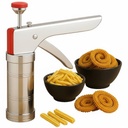 Theoo Stainless Steel Murukku Maker Machine Idiyofamm Maker Chakli Maker Steel Sev Maker Machine for Home Noodles Maker Namkeen Maker Paper (Pakiet 1)