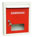 Skrzynka na listy do domu, Stand Wall Mount, Metal Wall Mount Shelf, LetterBox, Skrzynka pocztowa, Skrzynki pocztowe na zewnątrz, Dekoracje domowe (Sugestionbox Red)