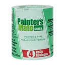 Kaczka Painter 's Mate Green 8-Day, Taśma maskująca do malarstwa, Taśma zielonych malarzy, 1.41 w x 60 yd, 4 Roll Pack (684275)