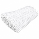 DM TAPES Nylon kabel krawaty biały (300 mm x 4,8 mm, 12 cali, Opakowanie po 100)