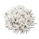 Okayji 6mm Średnica drutu Fastener Circle Cable Clips z metalowym paznokciem (200 sztuk)