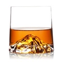 Premium Mountain Base Whiskey zestaw szkła 2, 230ml Crystal Tumblers dla Bourbon, Szkocka & Koktajl (2, Everest)