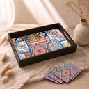 Birch & Co. Drewniana taca dla usług- Wolny 4 Przyczepy - 10 Inch X 15 Inch- Zestaw tacki do dekorowania - Tea Trays - Big Coffee Tray- Premium Mdf Trey- Drewniana trays- Resin Tray, okrągły