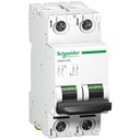 SCHNEIDER ELECTRIC A9N61528 Thermal Magnetic Circuit Breaker, C Curve, Multi 9 C60H-DC Series, 10 A, 2 Pole, 500 V