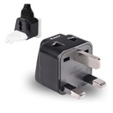 Orei India do UK Plug Adapter 2 in 1 Type G Travel Adapter - Kompatybilny z UK, Zjednoczone Emiraty Arabskie, Dubaj, & Hongkong - Idealny dla laptopów, Mobiles, & Chargers CE & Rohs Certified, Black