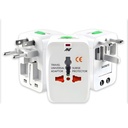 Ant Amigo International Travel Adapter, Worldwide All in One Universal Power Wall Charger AC Power Plug Adapter for USA EU UK AUS Cell Phone Laptop Tablets _ Biały