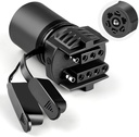 Trailer Light Adapter, 7 Pin Trailer Plug Adapter 2 in 1 Design - 7 Pin to 4 Pin Trailer Adapter and 7 Pin to 5 Pin Trailer Adapter, Professional 7 pin Trailer Connector