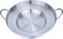 ARC 575, 23" Heavy Duty Stainless Steel Concave Discada Disc Cooker Cazo Griddle Fryer Cookware, Great Comal para Tacos Tortillas Maker, Griddle Cooking Camping