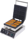 Commercial Waffle Maker Belgian Waffle Machine 6Pcs Rectangle Nonstick Electric Waffle Stick Maker Machine With Time & Temperature Control Nonstick Baker For Restaurant Coffee Shop (1500W)