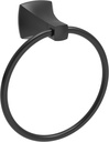 Hand Towel Holder for Bathroom Kitchen Matte Black Towel Ring Towel Hanger Stainless Steel and Zinc Alloy Wall Mount