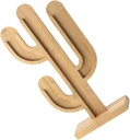 Cactus Shape Coffee Pod Holder Organizer Bamboo Stand for Kitchen and Office Space-saving Design Easy Assembly Unique Decoration for Coffee Lovers