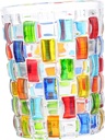 PRETYZOOM Stylish Hand-painted Juice Glass Shatterproof Water Cup for Breakfast Elegant Beverage Glass