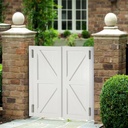 Interior Wood Swing Door, Sturdy Cafe Saloon Doors with Metal Hinges, Cowboy Swinging Door for Stairs Bathroom Bedroom Balcony (White)