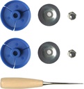 Two Sets Of Sausage Caulk Gun Press Pads And Awls For Caulking Pipe Openings (7)