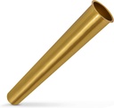 Highcraft Flanged Sink Tailpiece 1-1/2" x 18" Brass 22-Gauge Extension Tube Direct Connection for Bathroom Sink, Kitchen Sink, Tubular Drain Applications Flanged Tailpiece for Under Sink Installation